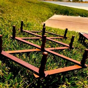 Wooden accordion wall hook/hanger #2